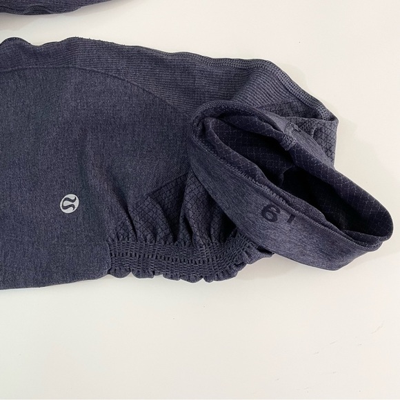 Lululemon In The Flow Crop Legging Heathered Cadet Blue - Picture 8 of 11